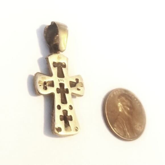 Princess Diana Inspired Amethyst Cross Pendant, 925 Sterling  Vintage amethyst and‎ CZs silver cross pendant